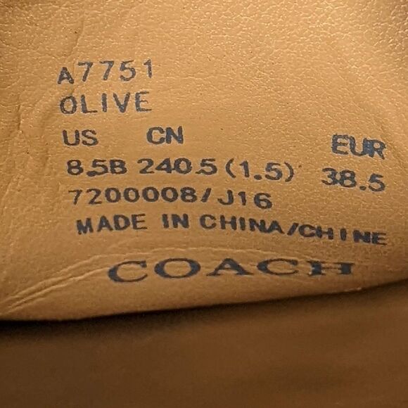 COACH Olive Loafer Flats  - Picture 11 of 12